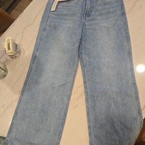 Aritzia Blue Straight Leg Jeans